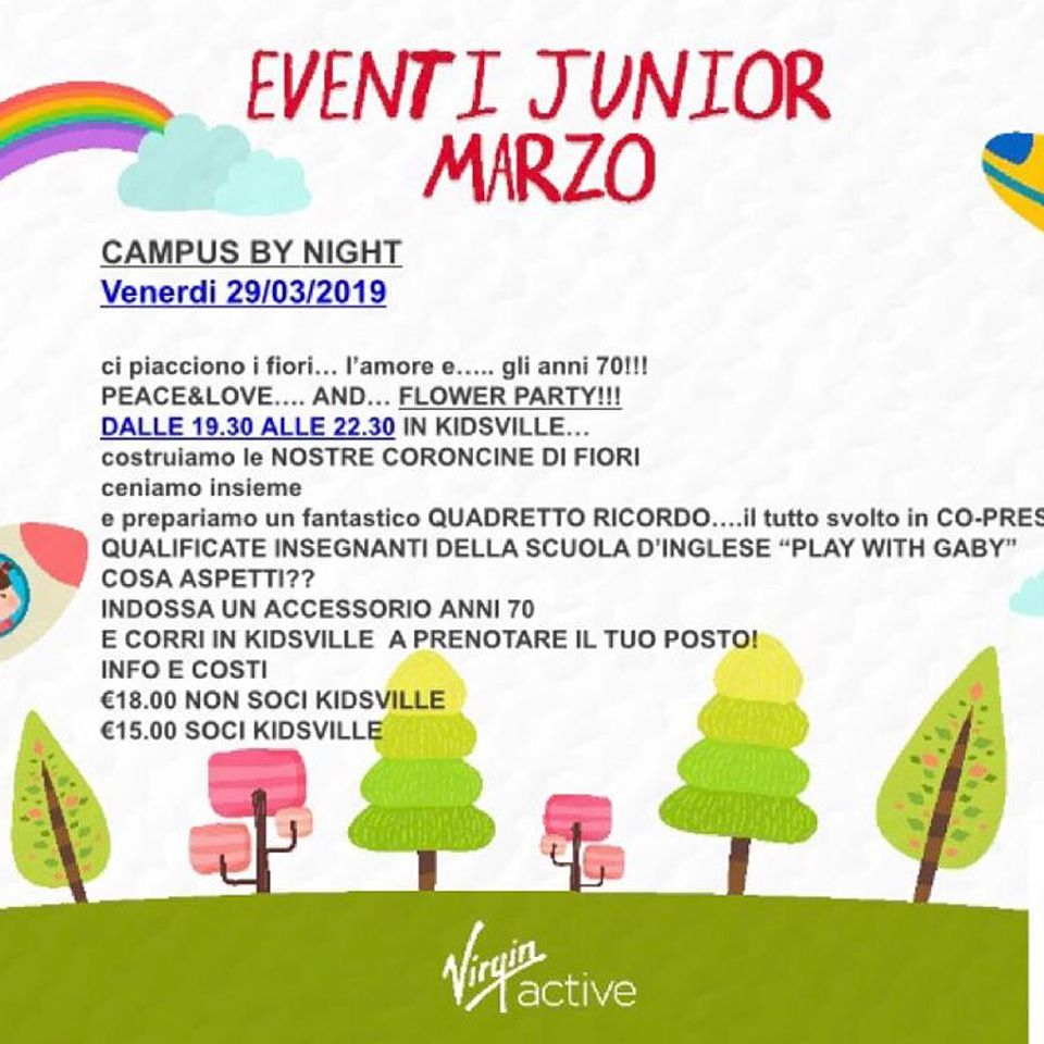 Eventi Junior Marzo - Play with Gaby - Fun Learning English Roma